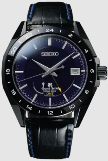 Best Grand Seiko Sport Collection Replica Watch Price Spring Drive GMT Black-Ceramic Limited Edition SBGE039